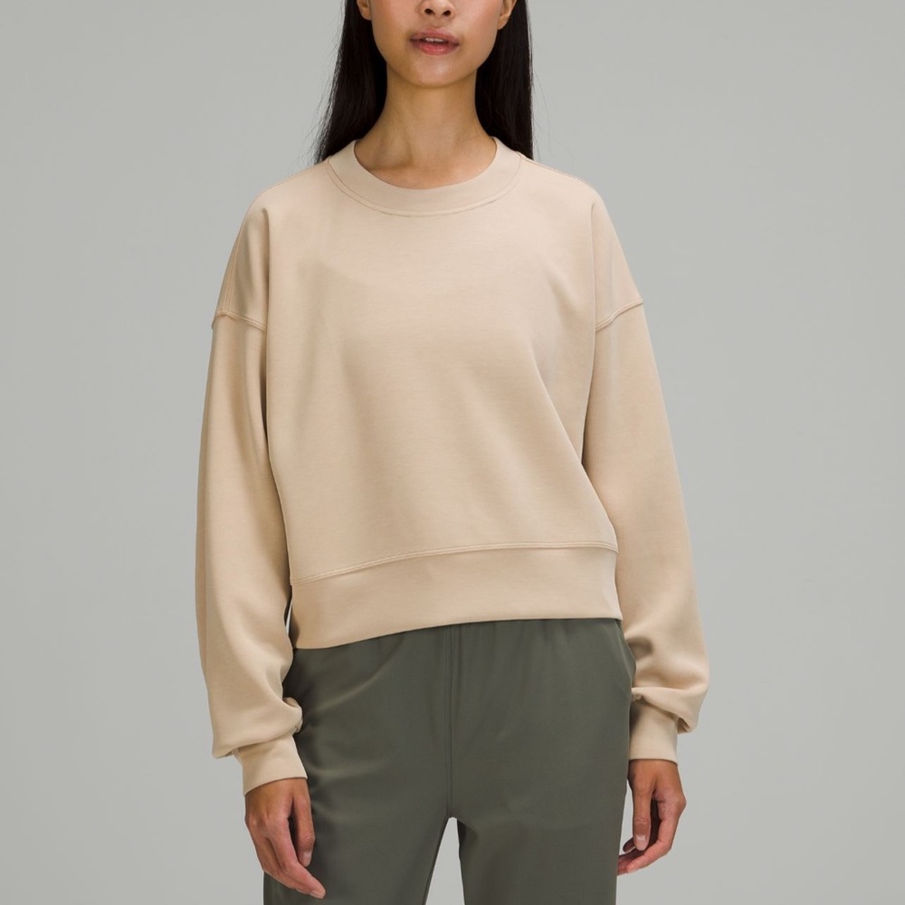 Lululemon Perfectly Oversized Cropped Crew Sweatshirt *Softstreme - Size 10